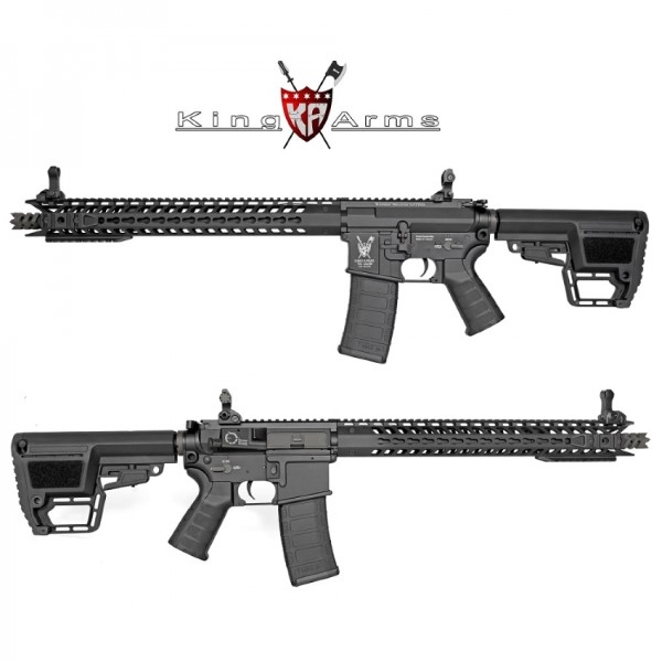 Subfusil King Arms TWS M4 KeyMod Dinosaur Negro AEG - 6mm.