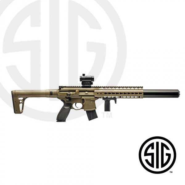 Subfusil Sig Sauer MCX ASP FDE + Red Dot Co2