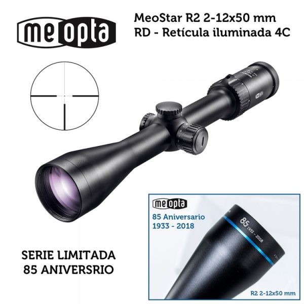 Visor Meopta Meostar R2 2-12x50 RD - 4C Anniversary - Edición Limitada