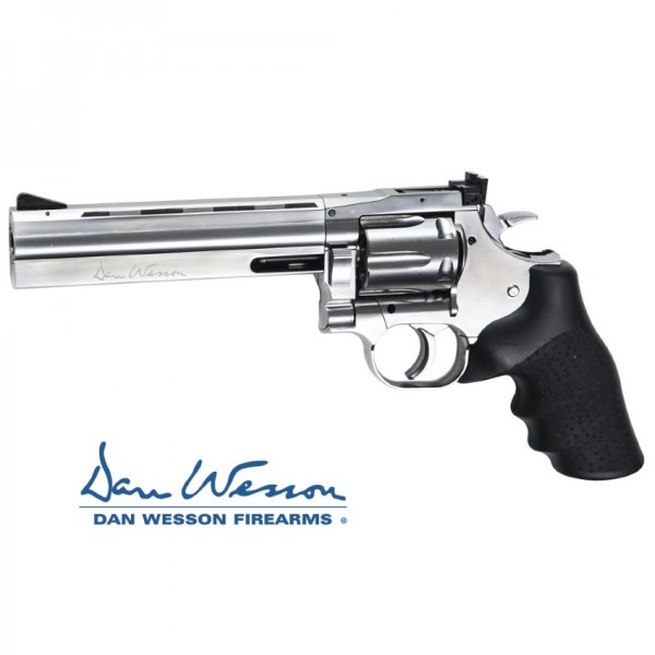 Revolver Dan Wesson 715 6" Silver - 4,5 mm Co2 Bbs Acero