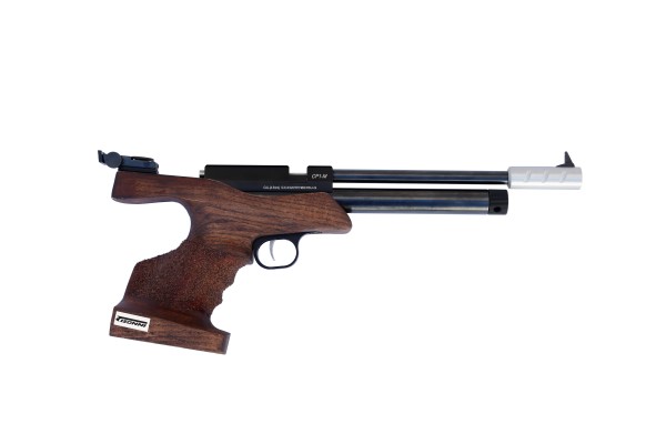 Pistola Co2 Tizonni Cacha Larga Nogal-Negro (Monotiro)