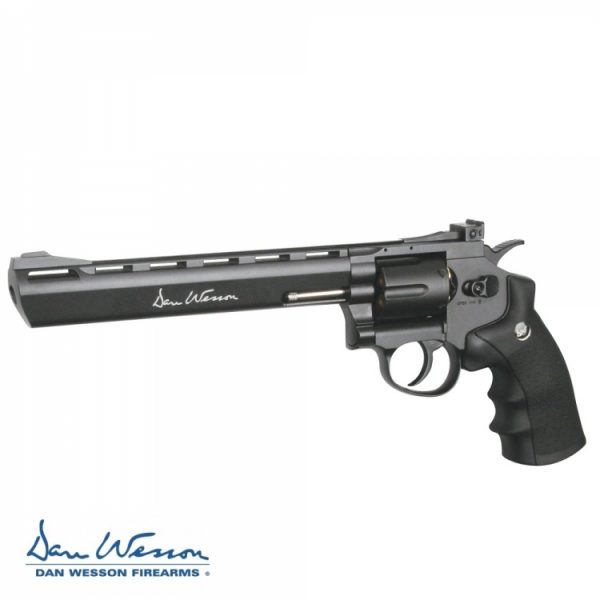 Revolver-Dan-Wesson-8" Negro-4,5-mmCo2-Bbs-Acero